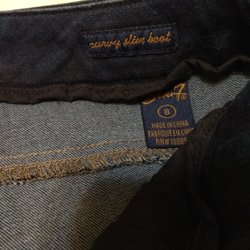 ๐ซ Seven7 Jeans Dark Blue 8 Host Pick!!! - Picture 3 of 8